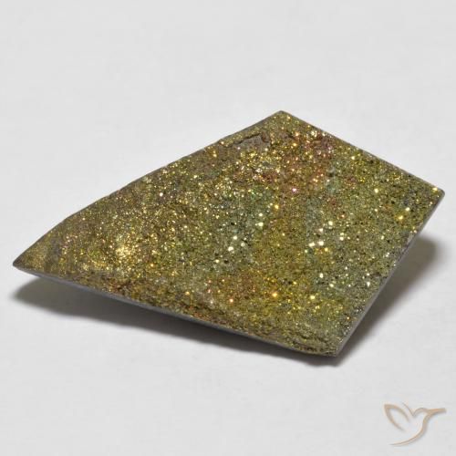 12.17ct Natural Multicolor Pirita arcoiris, Elegante, Opaco