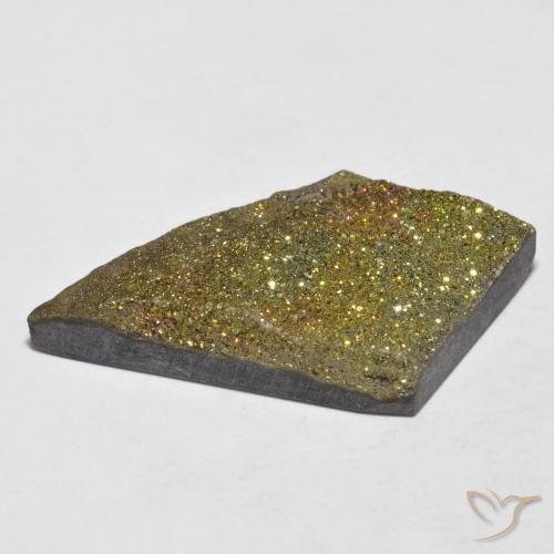 Pirita arcoiris Multicolor natural de 12.17 ct, Elegante, Opaco