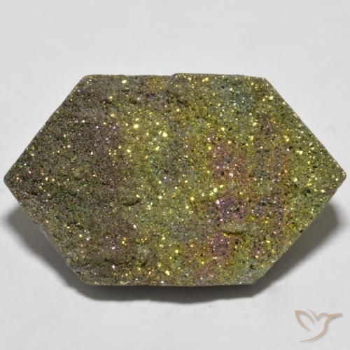 19.90ct Natural Multicolor Pirita arcoiris, Elegante, Opaco