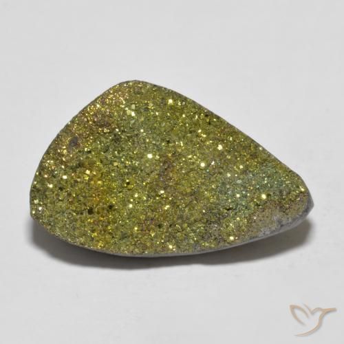 8.62ct Natural Multicolor Pirita arcoiris, Elegante, Opaco