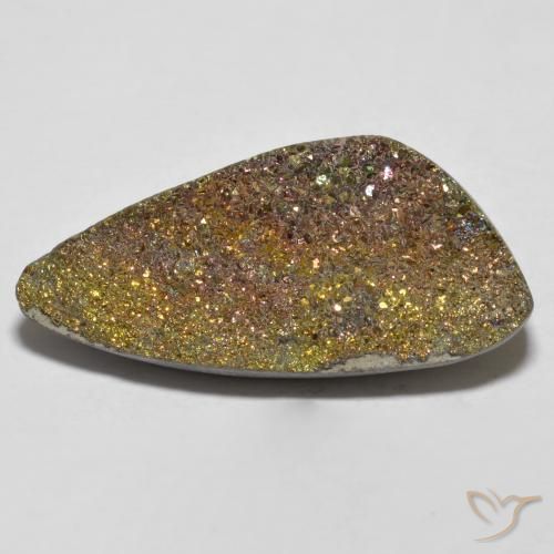 Pirita arcoiris Multicolor natural de 11.21 ct, Elegante, Opaco