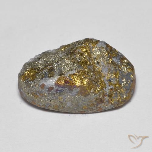 Pirita arcoiris Multicolor natural de 21.12 ct, Elegante, Opaco