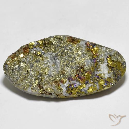 56.79ct Natural Multicolor Pirita arcoiris, Elegante, Opaco