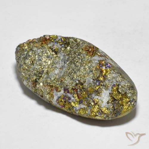 Pirita arcoiris Multicolor natural de 56.79 ct, Elegante, Opaco