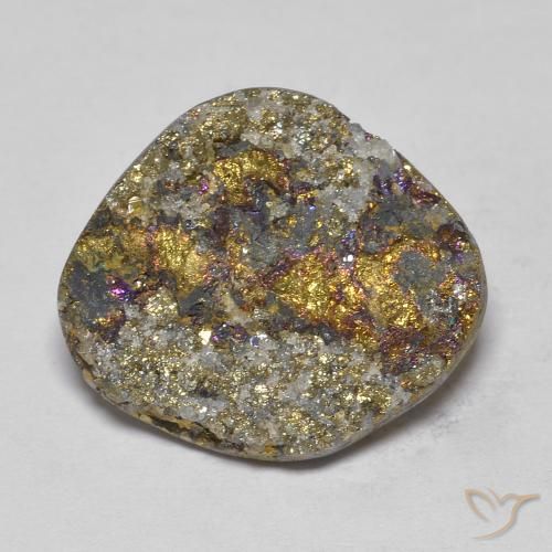 13.36ct Natural Multicolor Pirita arcoiris, Elegante, Opaco