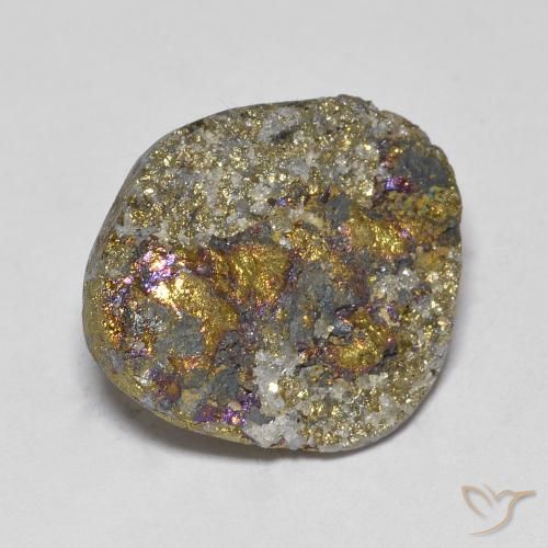 Pirita arcoiris Multicolor natural de 13.36 ct, Elegante, Opaco