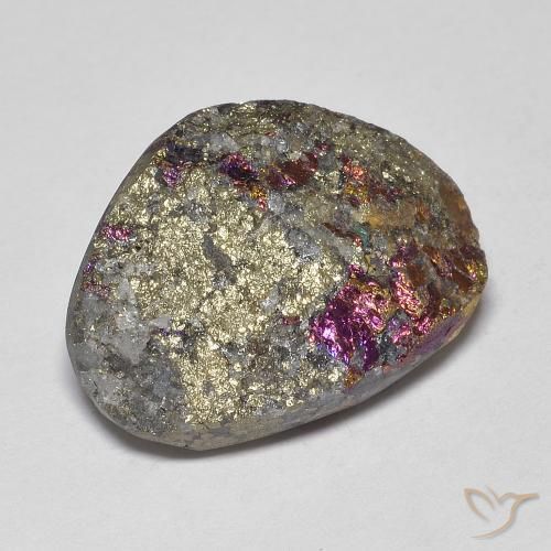 Pirita arcoiris Multicolor natural de 17.60 ct, Elegante, Opaco
