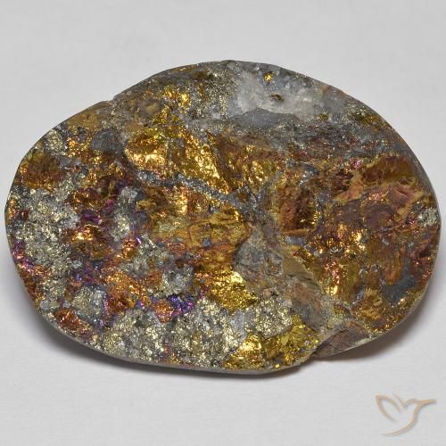41.69ct Natural Multicolor Pirita arcoiris, Elegante, Opaco