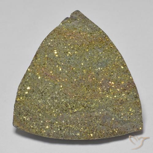 20.89ct Natural Multicolor Pirita arcoiris, Trillón, Opaco