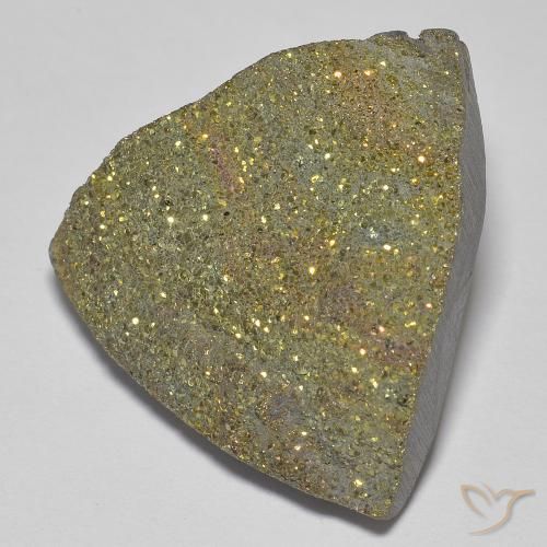 Pirita arcoiris Multicolor natural de 20.89 ct, Trillón, Opaco