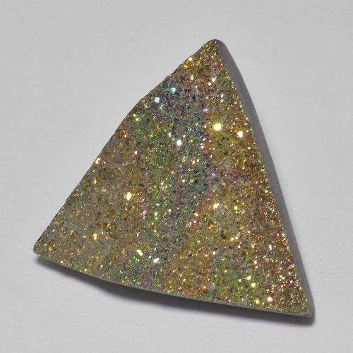Pirita arcoiris Multicolor natural de 8.17 ct, Trillón, Opaco