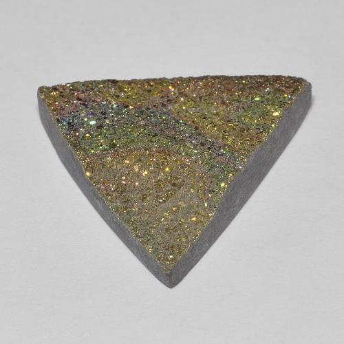 Pirita arcoiris Multicolor natural de 8.17 ct, Trillón, Opaco