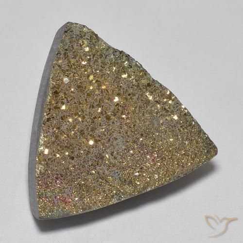 Pirita arcoiris Multicolor natural de 12.22 ct, Trillón, Opaco