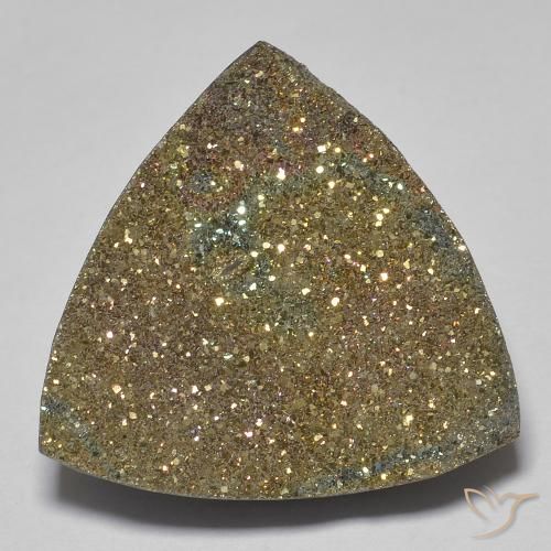 16.94ct Natural Multicolor Pirita arcoiris, Trillón, Opaco
