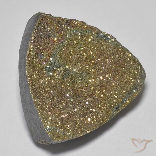 Pirita arcoiris Multicolor natural de 16.94 ct, Trillón, Opaco