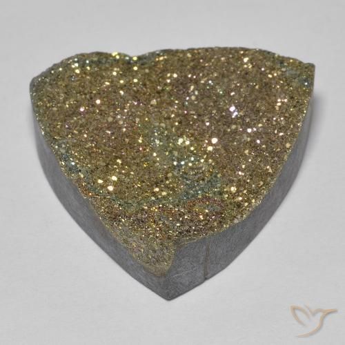 Pirita arcoiris Multicolor natural de 16.94 ct, Trillón, Opaco