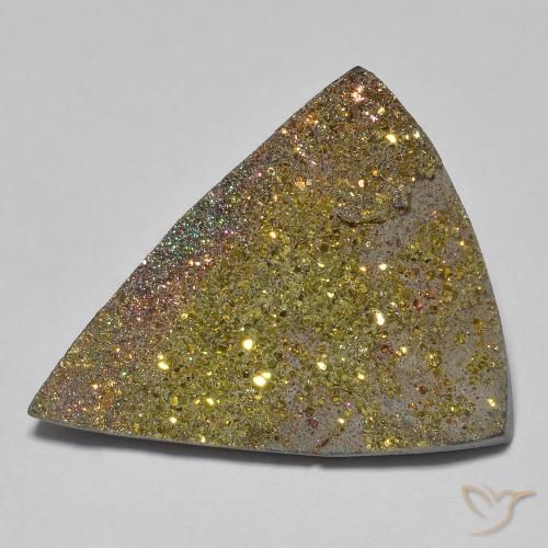13.27ct Natural Multicolor Pirita arcoiris, Trillón, Opaco