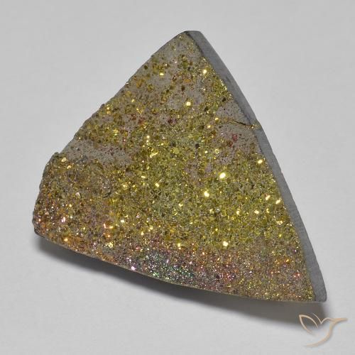 Pirita arcoiris Multicolor natural de 13.27 ct, Trillón, Opaco