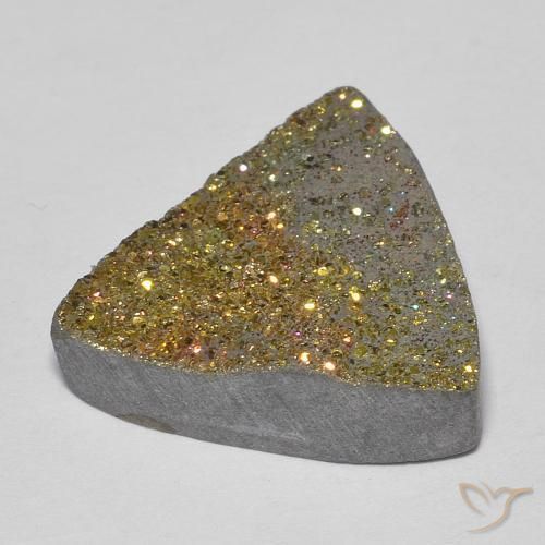Pirita arcoiris Multicolor natural de 6.78 ct, Trillón, Opaco