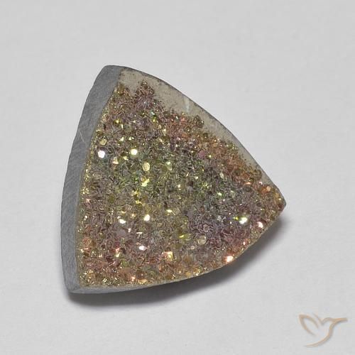 Pirita arcoiris Multicolor natural de 4.47 ct, Trillón, Opaco