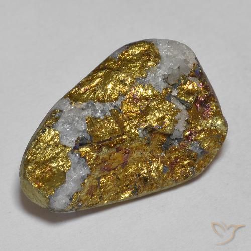 Pirita arcoiris Multicolor natural de 11.14 ct, Elegante, Opaco