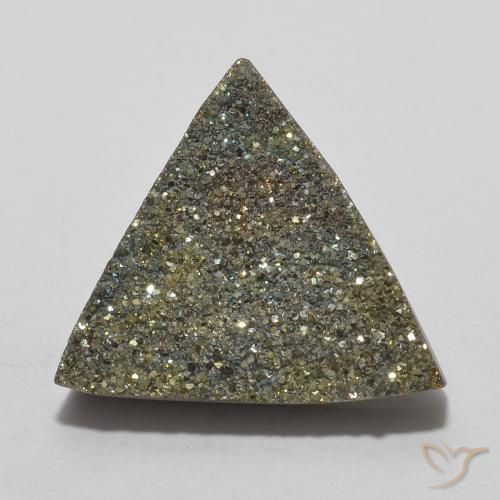 5.62ct Natural Multicolor Pirita arcoiris, Trillón, Opaco