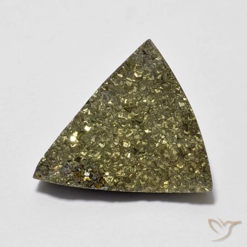 Pirita arcoiris Multicolor natural de 6.22 ct, Trillón, Opaco