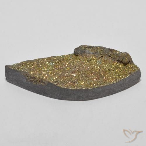 Pirita arcoiris Multicolor natural de 13.66 ct, Marquesa, Opaco