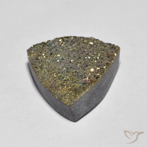 Pirita arcoiris Multicolor natural de 6.36 ct, Trillón, Opaco