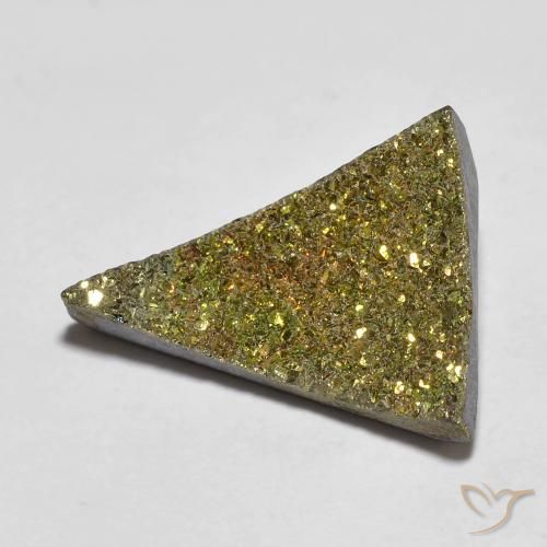 Pirita arcoiris Multicolor natural de 6.04 ct, Trillón, Opaco