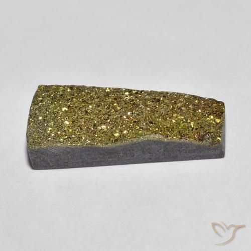 Pirita arcoiris Multicolor natural de 7.04 ct, Elegante, Opaco