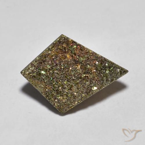 Pirita arcoiris Multicolor natural de 4.77 ct, Elegante, Opaco