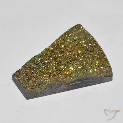 Pirita arcoiris Multicolor natural de 9.90 ct, Elegante, Opaco
