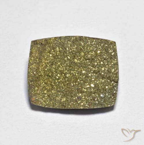 Pirita arcoiris Multicolor natural de 12.20 ct, Corte Baguette, Opaco