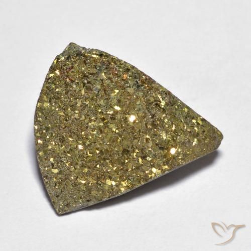 8.41ct Natural Multicolor Pirita arcoiris, Trillón, Opaco