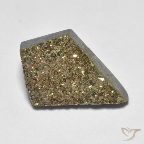 5.72ct Natural Multicolor Pirita arcoiris, Elegante, Opaco