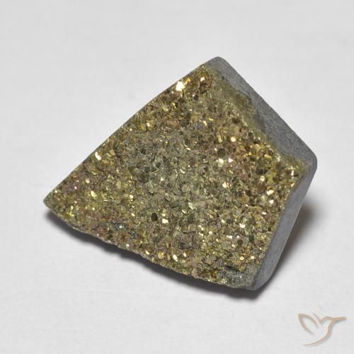 Pirita arcoiris Multicolor natural de 6.86 ct, Elegante, Opaco