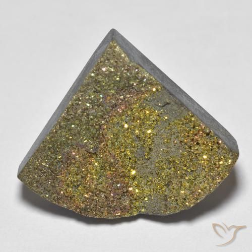 Pirita arcoiris Multicolor natural de 13.16 ct, Trillón, Opaco