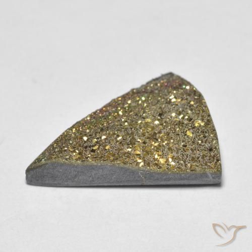 Pirita arcoiris Multicolor natural de 6.37 ct, Trillón, Opaco