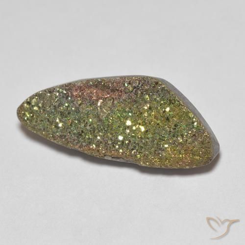 Pirita arcoiris Multicolor natural de 5.63 ct, Elegante, Opaco