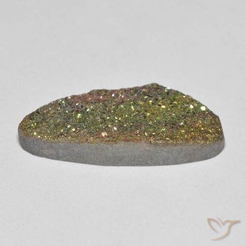 Pirita arcoiris Multicolor natural de 5.63 ct, Elegante, Opaco