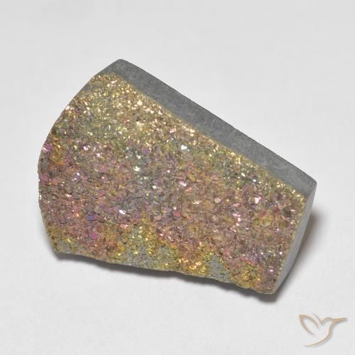 10.84ct Natural Multicolor Pirita arcoiris, Elegante, Opaco