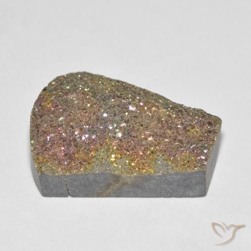 Pirita arcoiris Multicolor natural de 10.84 ct, Elegante, Opaco