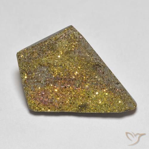 7.50ct Natural Multicolor Pirita arcoiris, Elegante, Opaco