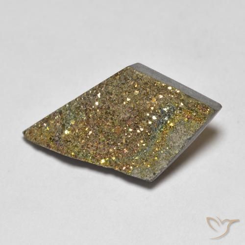Pirita arcoiris Multicolor natural de 5.13 ct, Elegante, Opaco