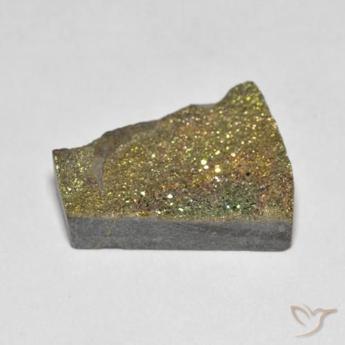 Pirita arcoiris Multicolor natural de 6.12 ct, Elegante, Opaco