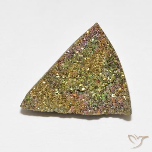 7.72ct Natural Multicolor Pirita arcoiris, Trillón, Opaco