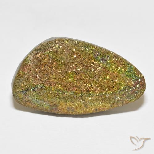 36.25ct Natural Multicolor Pirita arcoiris, Elegante, Opaco