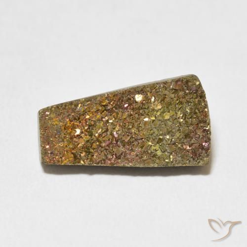 4.97ct Natural Multicolor Pirita arcoiris, Elegante, Opaco