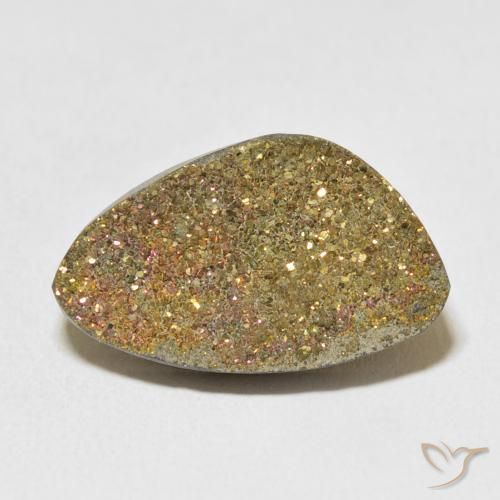 11.68ct Natural Multicolor Pirita arcoiris, Elegante, Opaco